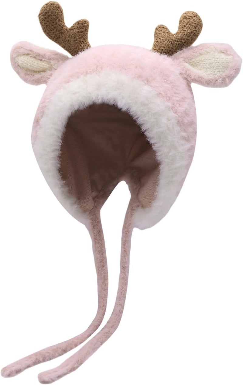 MINGSEECESS Kids Knitted Beanie Hat Cute Frog Cartoon Winter Warmer Cap with Big Eyes for Baby Boys Girls - Image 2